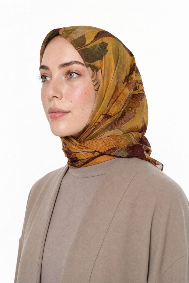 وشاح حرير من هيبي بنمط سيڤرا