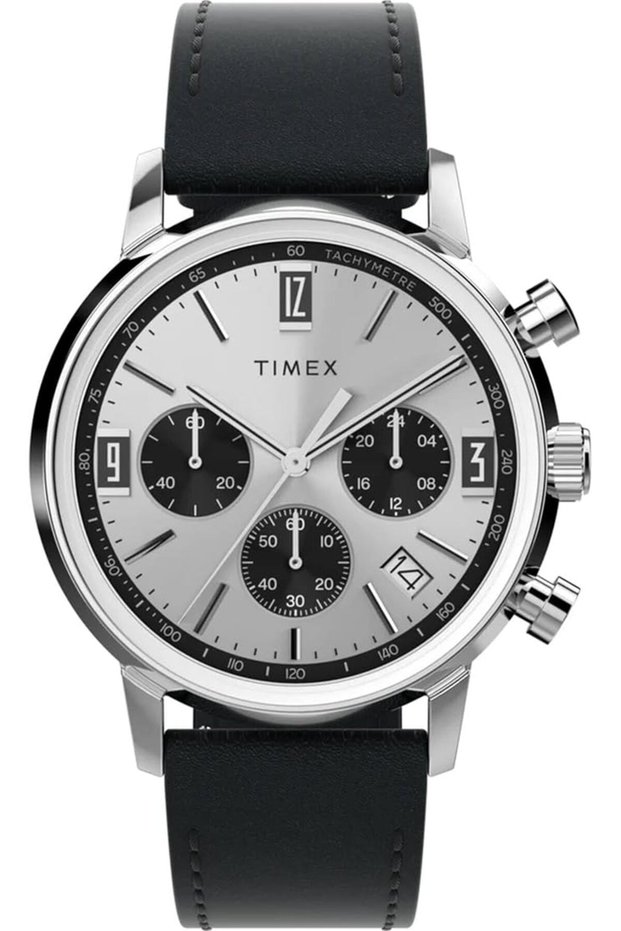 ساعة كرونوغراف كوارتز للرجال بحزام جلدي TW2W10300