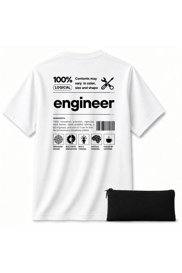 Engineers Specialized Back Print Detail T-Shirt, 100% Cotton Unisex Kids / Adult
