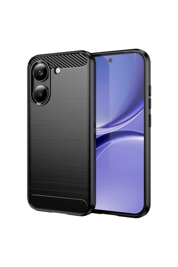 Xiaomi Redmi Turbo 5 Case Carbon Fiber Pattern Protective Back Cover Black Compatible with Poco X8 Pro