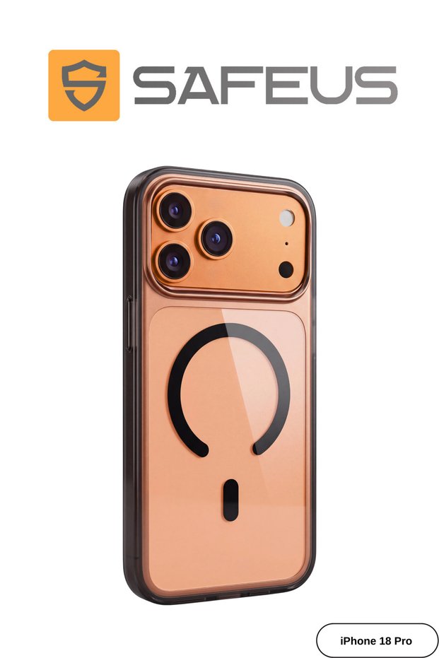 Magsafe Compatible Transparent Mica Glossy Edges Colorful Glossy Premium Case Compatible with iPhone 18 Pro / 17 Pro
