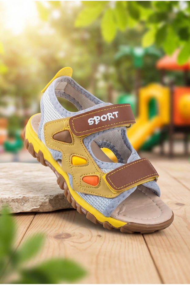 Unisex Breathable Full Orthopedic Patterned Unisex Children's Sandals Suitable for Foot Anatomy