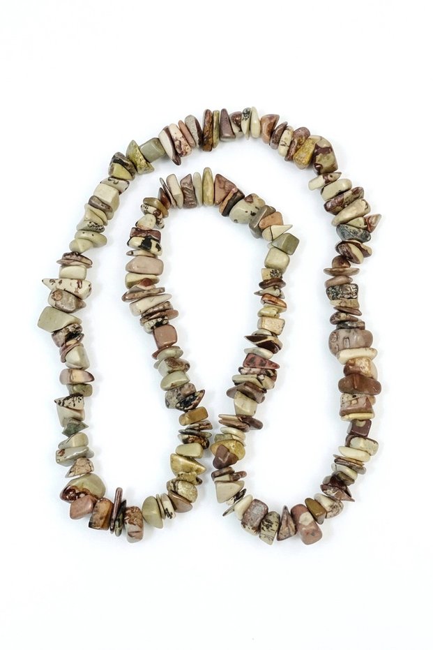 Large Natural Jasper Landscape Stone, Broken Stone Piece - 80 Cm.
