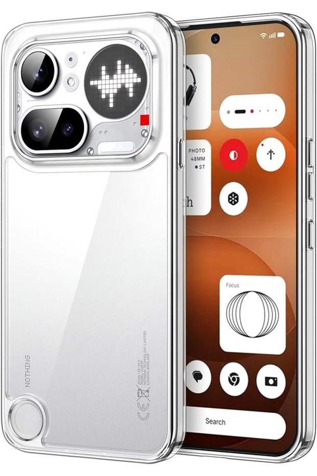 غطاء لهاتف Nothing Phone 4a Pro، مضاد للاصفرار، شفاف