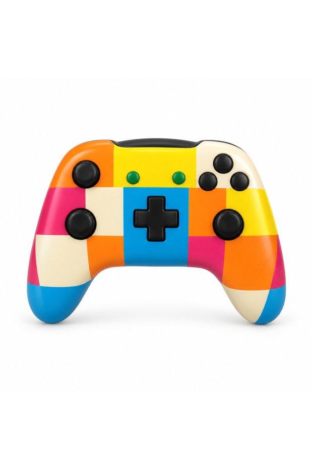 Controller-shaped toy, multicolor model