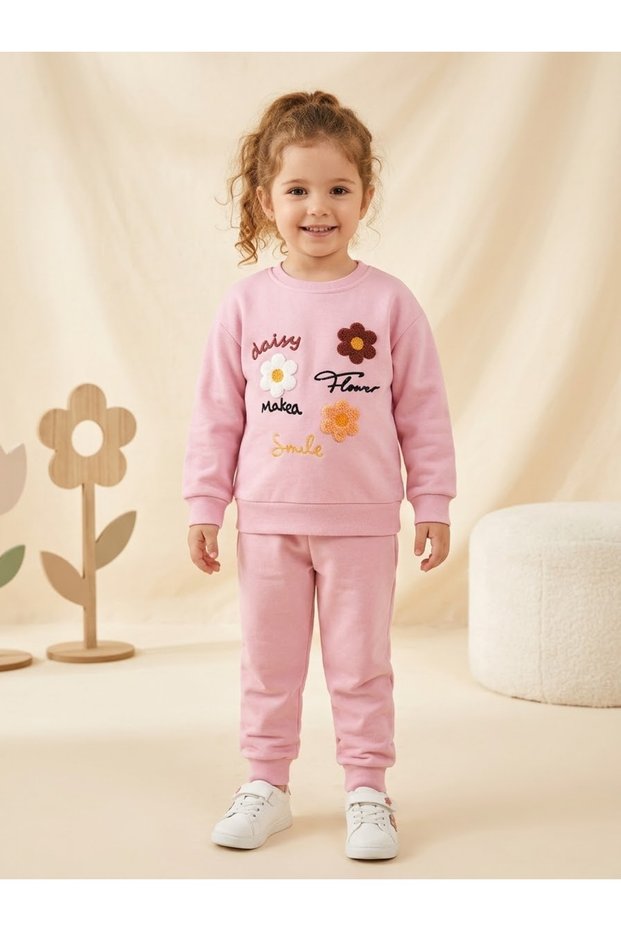 Girl's Daisy Printed Set