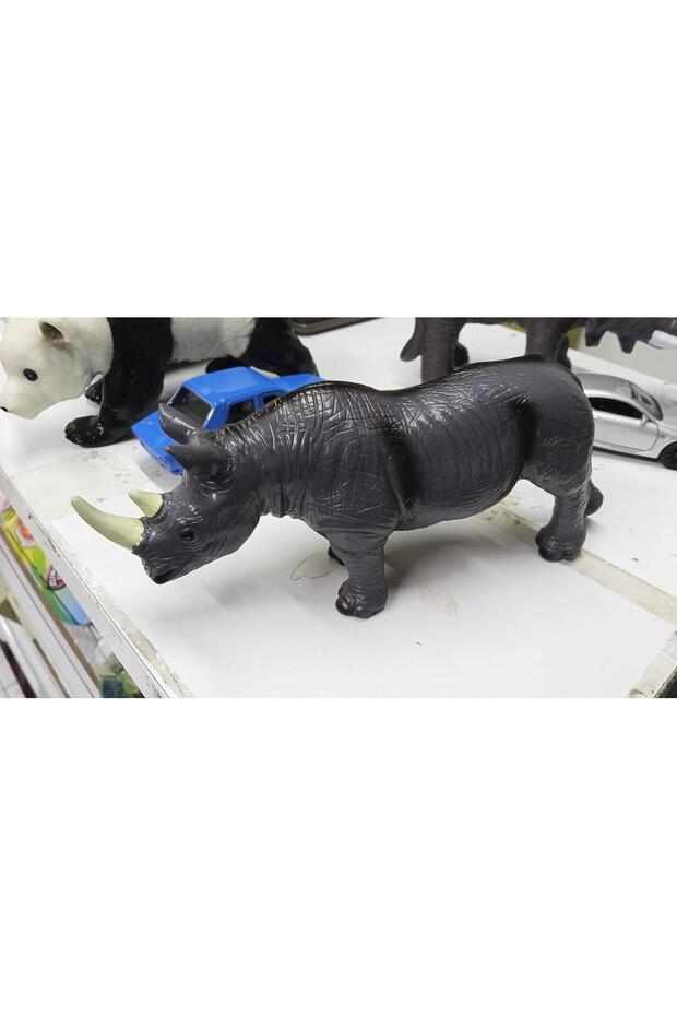 Plastic Toy Large Size Rhino 17 cm