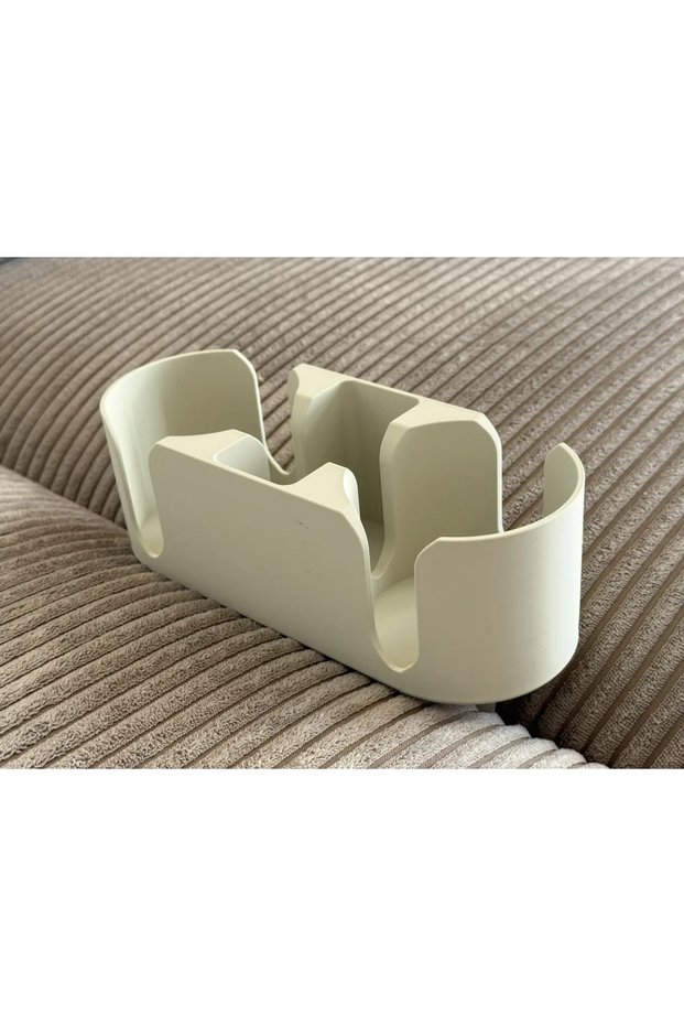 3D Printing Sofa Cup and Phone Holder Two Cup Holders between Seat Cushion Sofa with Remote Control Organizer