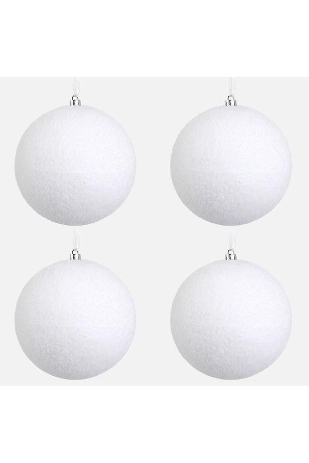 SET GLOBURI 4BUC ALBE 10CM