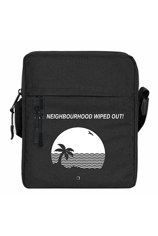 The Neighborhood Wiped Out Shoulder Bag Black Color