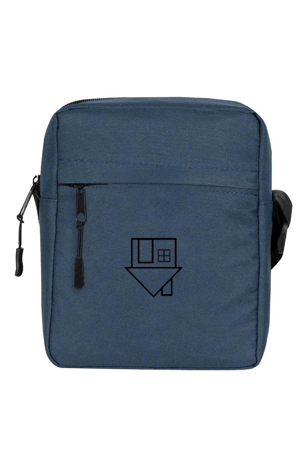 The Neighborhood Logo Shoulder Bag Navy Blue Color