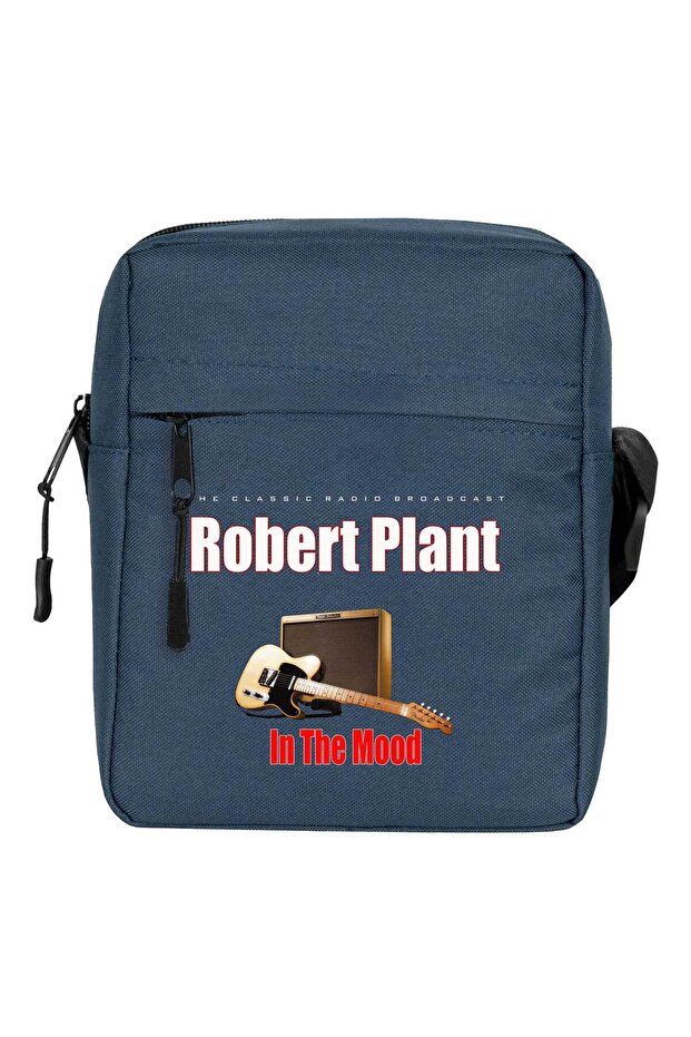 Robert Plant the Classic Radio Broadcast Shoulder Bag Navy Blue Color
