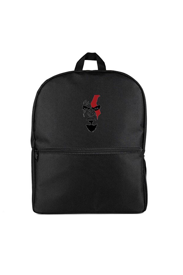 God of War Kratos Face Backpack Black Color