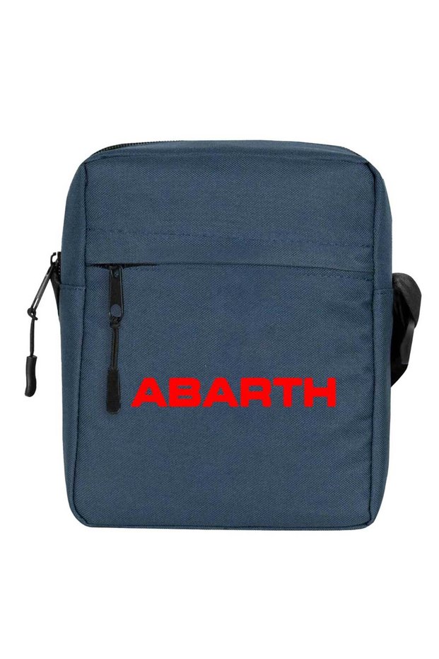 Abarth Text Line Shoulder Bag Navy Blue Color