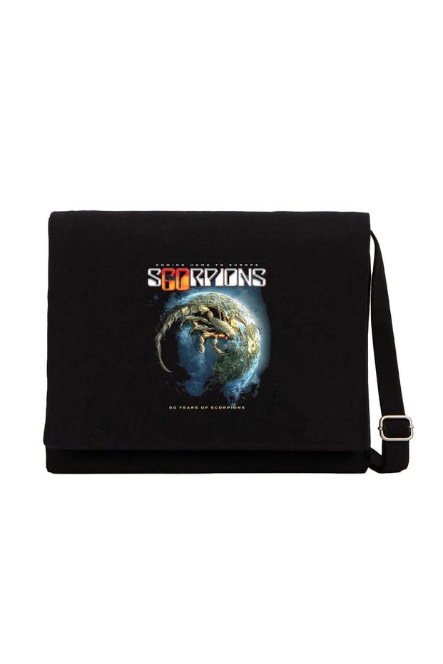 Scorpions 60 Years of Scorpions Black Canvas Messenger Bag