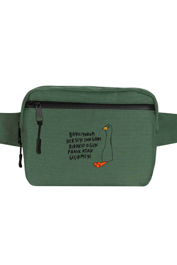 Last Day Panic Horse Waist Bag Green Color