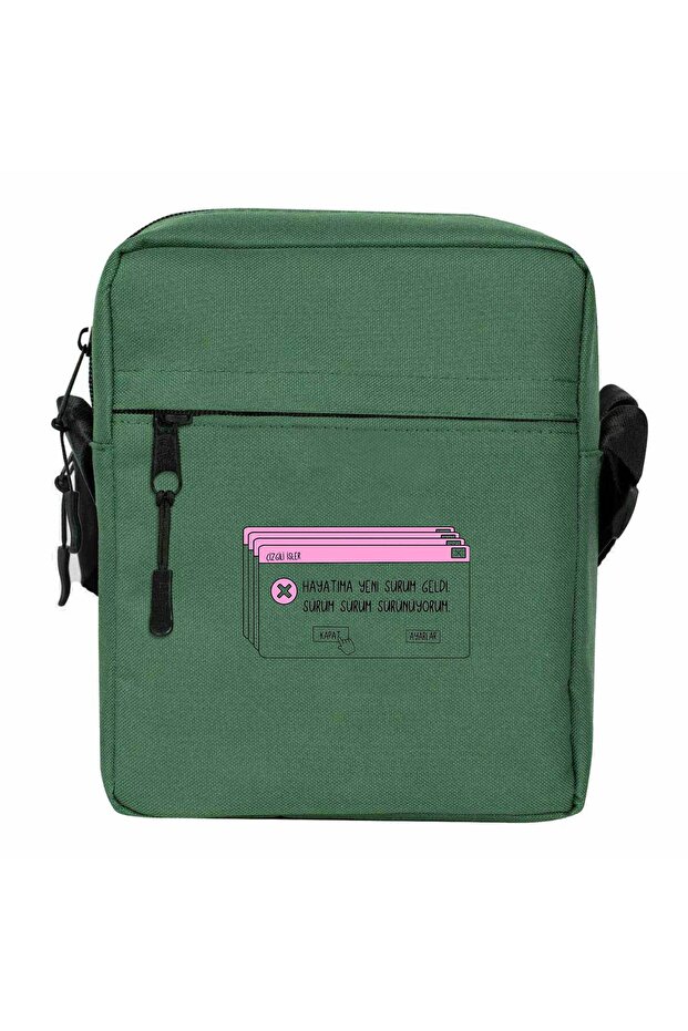 I Ride Version Version Version Shoulder Bag Green Color