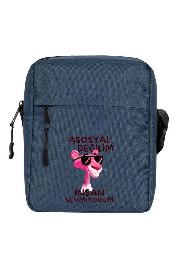 It's Okey Shoulder Bag Navy Blue Color