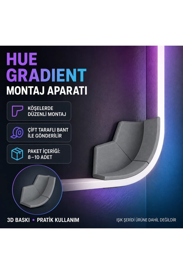 Gray Hue Gradient Corner Bracket