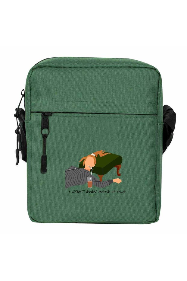 I Don'T Have a Pla Shoulder Bag Green Color