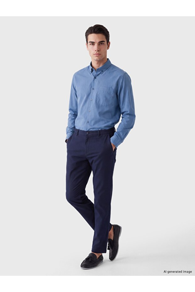 Standard Fit Poplin Men's Shirt from Uzg Store for Style Enthusiasts