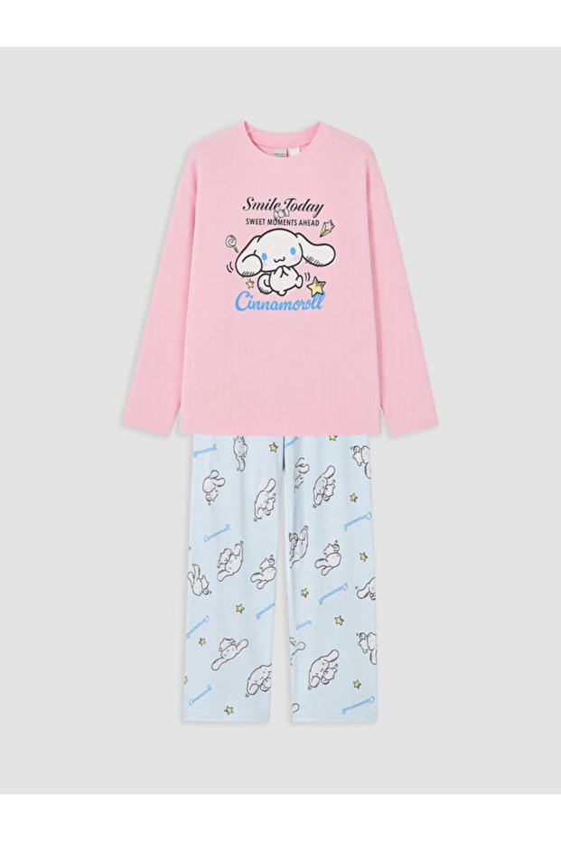 Rmz Gi̇yi̇m Farkiyla Cinnamoroll Zero Roba Collar Girls' Pajama Set