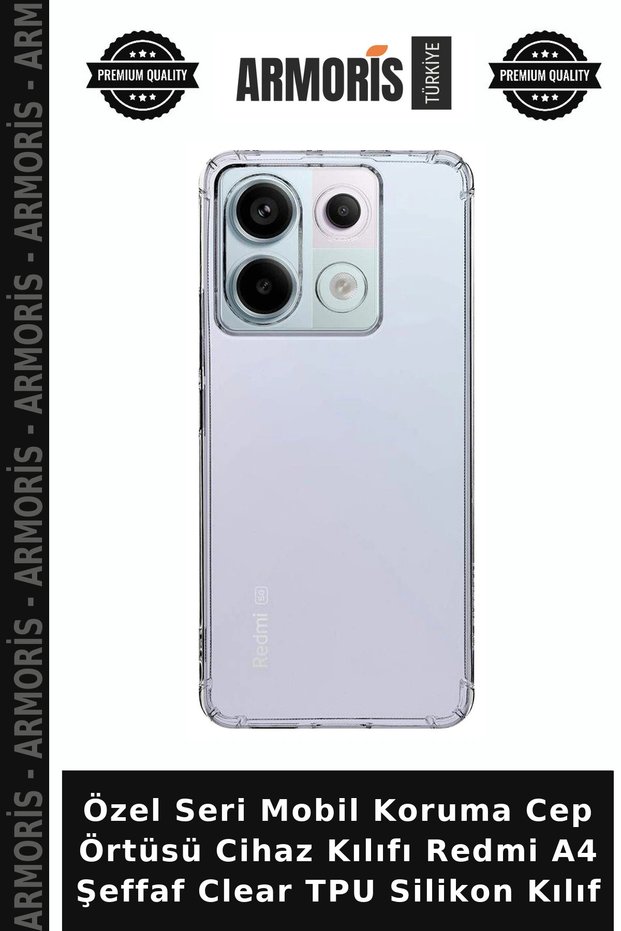 Special Series Mobile Protection Pocket Cover Device Case for Redmi A4 Transparent Clear Tpu Silicone Case