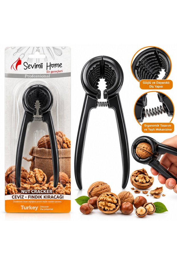 Large Cast Metal Walnut - Hazelnut Cracker Premium High Quality () Glbl-Stl57839
