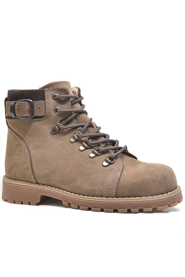 Rakerplus Griffon 8028-Vz Mink Nubuck 100% Genuine Leather Zippered Boys' Boots