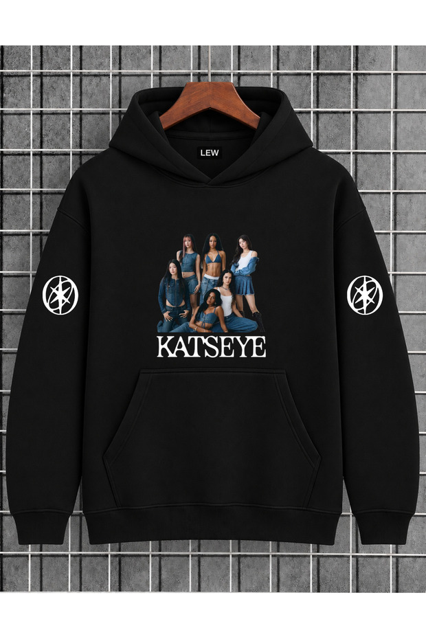 Katseye Design Hooded Cotton Premium Printed Sweatshirt