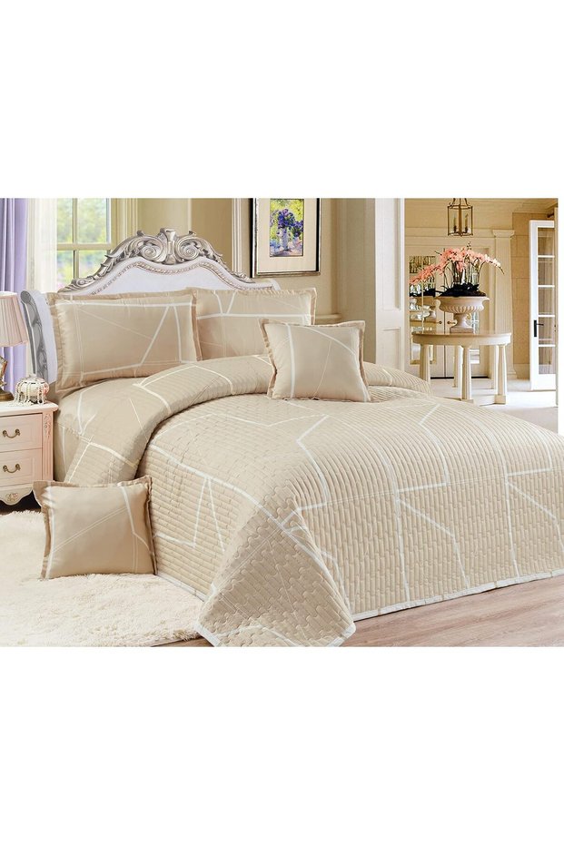 Compressed 4 Piece Comforter Set, Single Size