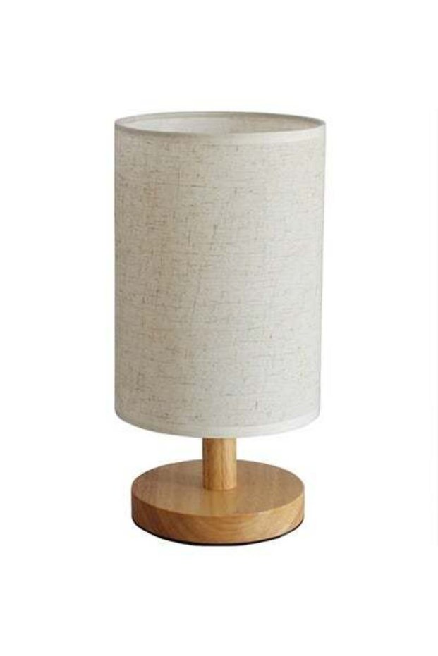 مصباح طاولة غرفة النوم LED أبيض اللون، 14×27×12 سم