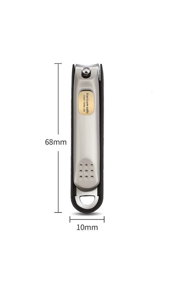 Small Nail Trimmer Pedicure Scissor Nail Clippers Stainless Steel Anti Splash Fingernail Cutter Mani