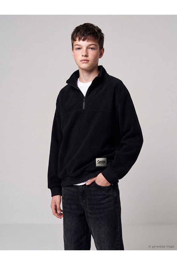 Timeless Clothing & Timeless Choices High Collar Boys' Fleece Sweatshirt