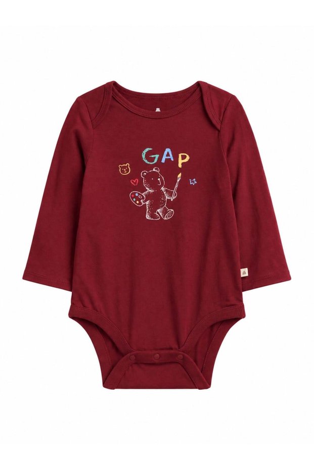 Gap Baby Boy Graphic Printed Bodysuit Radish