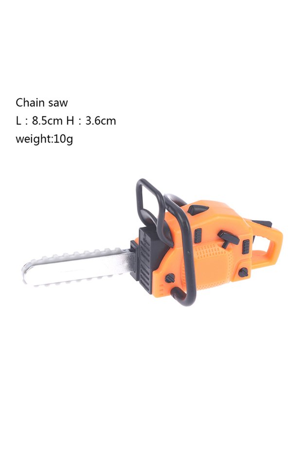 A1 1Pc Dollhouse Chain Saw Lawn Mower Model Simulation Repair Tool Saw 1:12 Dolls Houses Miniature F