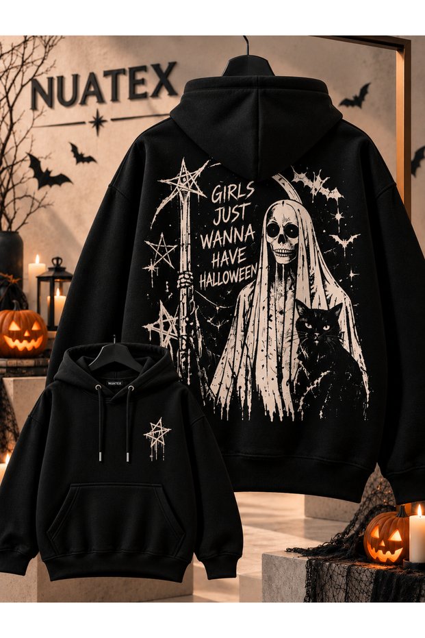 Halloween Halloween 3 Threaded Regular Fit Sweatshirt Kangaroo Pocket Hoodie Series 1