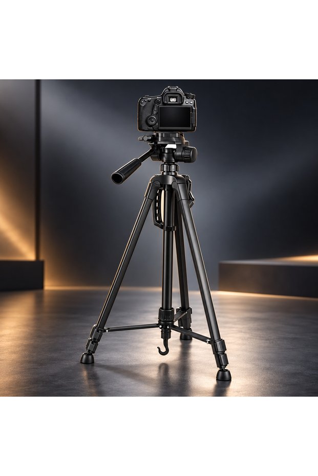 Portable Tripod For Camera Stabilizer Foldable Camera And Ringlight Holder Black 3120