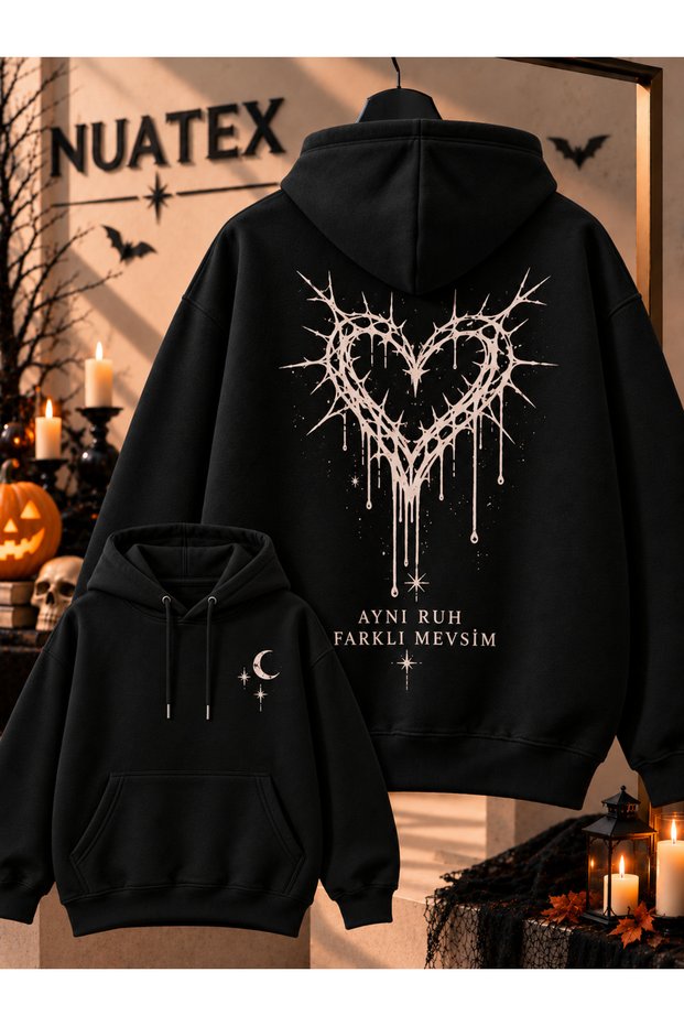 Halloween Halloween 3 Threaded Regular Fit Sweatshirt Kangaroo Pocket Hoodie Series 1