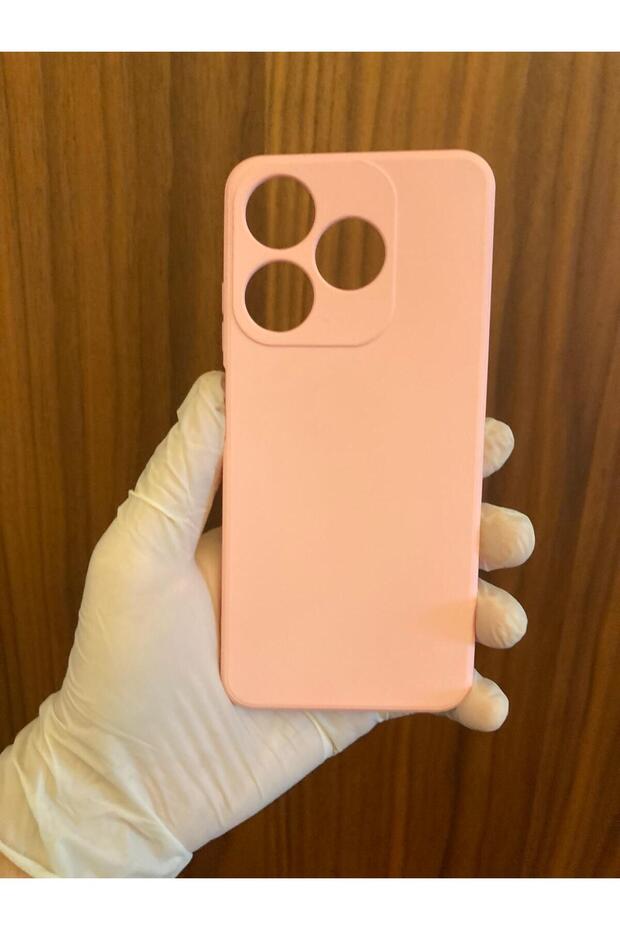 Tecno Spark 10 Inside Velvet Premium Silicone Phone Case (Ki5Q)(Pink)
