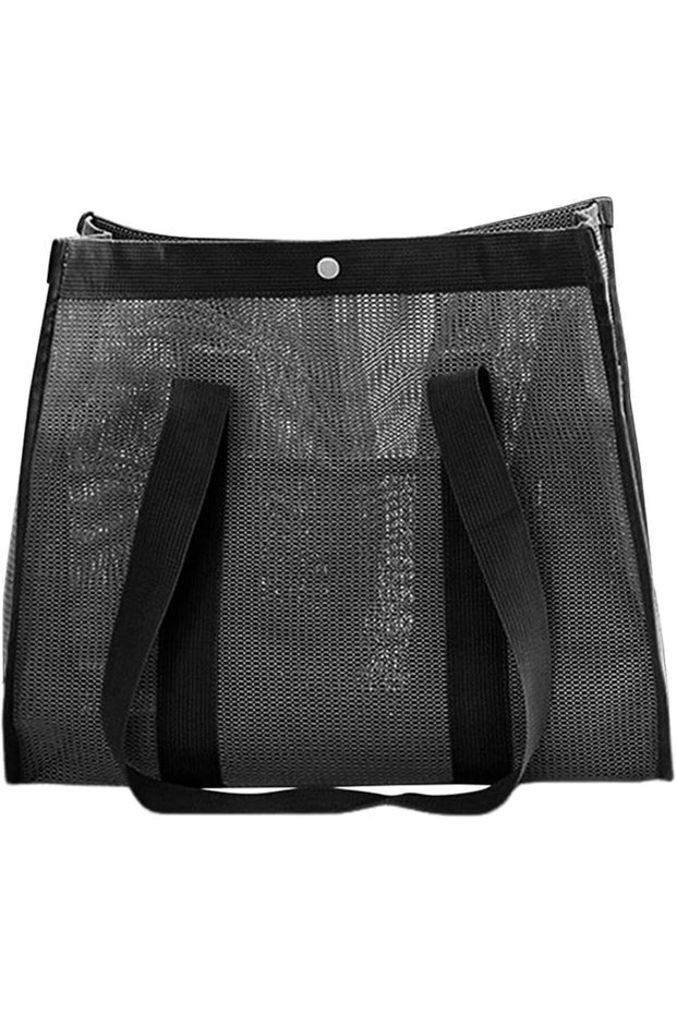 Mesh Beach Bag Lightweight Large Foldable Mesh Pouch