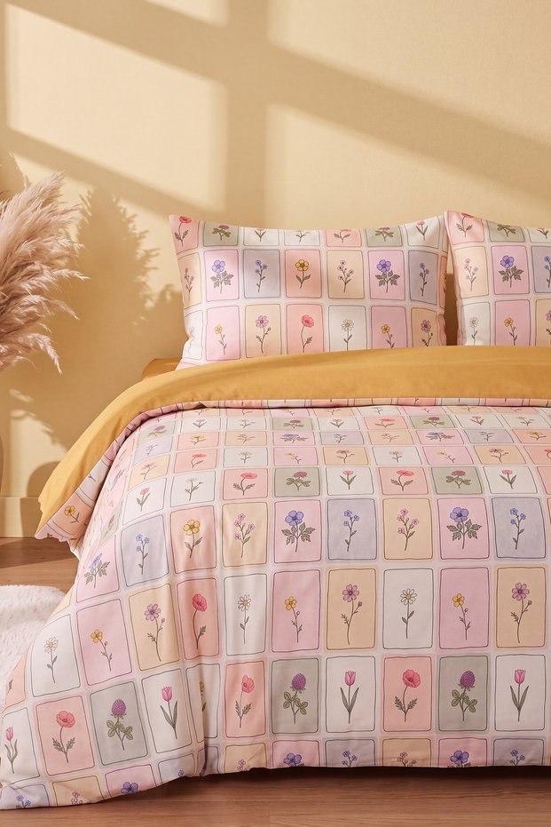 Talia Breathable Cotton Double Duvet Cover Set