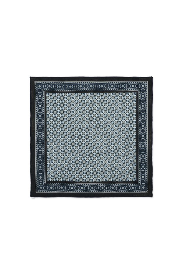 Blue Patterned Classic Satin Pocket Tissue