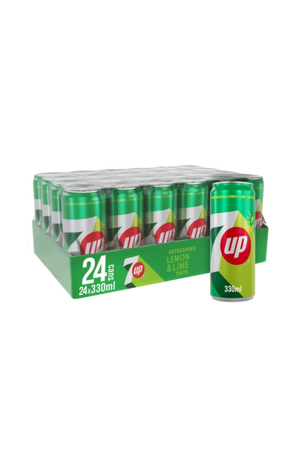 7UP Carbonated Soft Drink Cans (24x330ml)