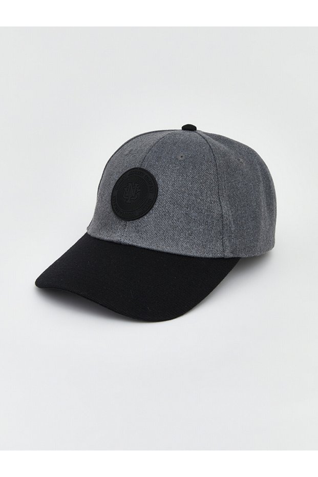 Özmarka New Season Gray Printed Men's Cap Hat