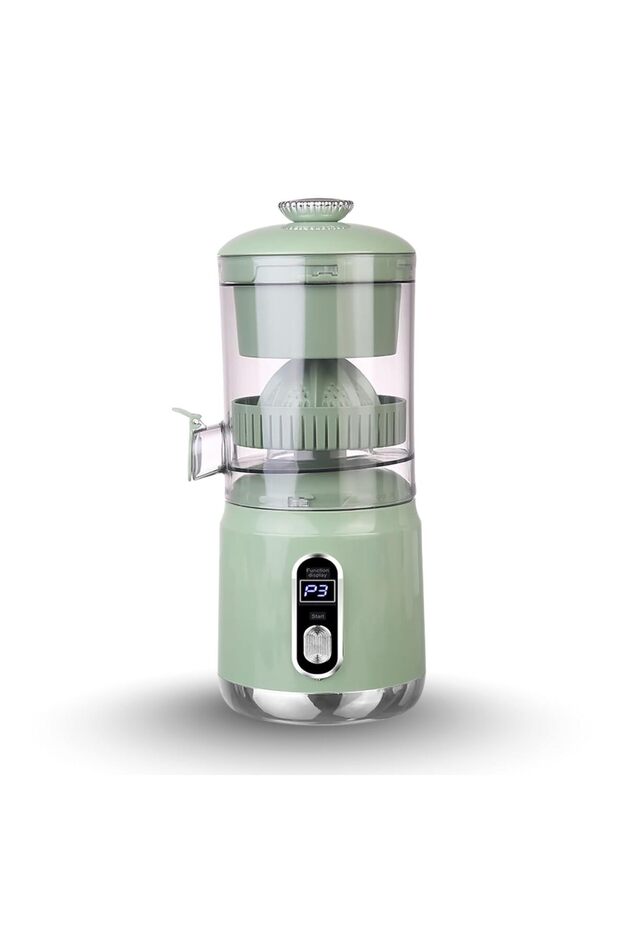 Electric Citrus Juicer USB Rechargeable | Portable Automatic Fruit Juice Extractor for Grapefruit, Orange, Lemon, Lime & Pomegranate | Compact Countertop Juicer for Kitchen Home Bar & Picnic