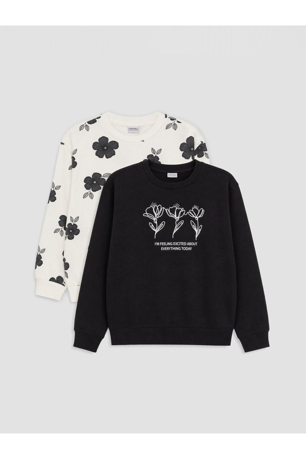 Esvab • Modern & Distinctive 2-Piece Girls' Thick Sweatshirt
