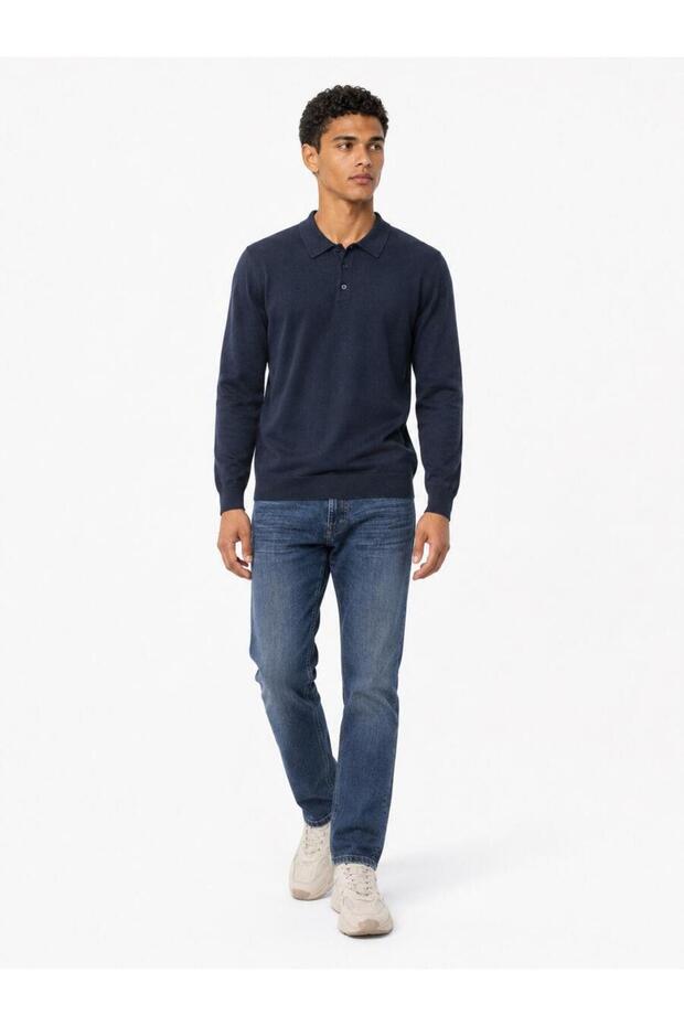 Men's Polo Collar Sweater Lf2043741