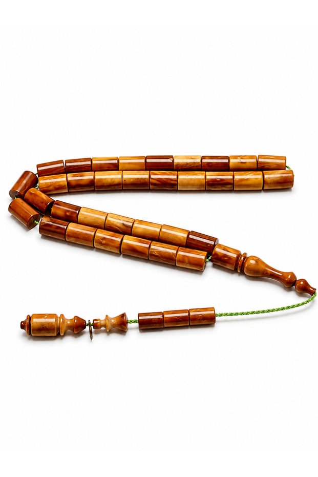 Dalgıç Usta Signed Kuka Prayer Beads 7X11 mm Cut Model Handcrafted Special Design Men's Prayer Beads