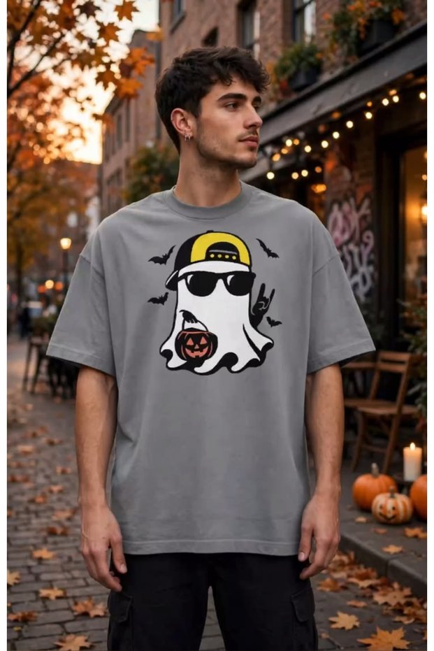 Hallowen Printed T-Shirt, Premium Quality Unisex Kids/Adult (with Suprised Gift)